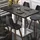 GGM Möbel Bistrotisch 110 x 60 x 75 cm Wenge/Edelstahl