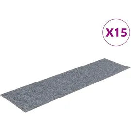vidaXL Stufenmatte 76 x 20 cm Hellgrau