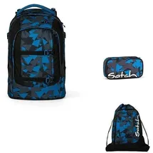 Satch Pack 3-tlg. Blue Triangel