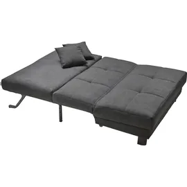 Ell + Ell Schlafsofa Polyester 2-Sitzer Schwarz