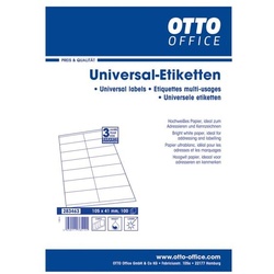 OTTO Office 1400er-Set Universal-Klebeetiketten weiß