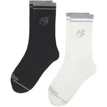 Jack Wolfskin Paw Ci Lange Socken Black/White 44-46