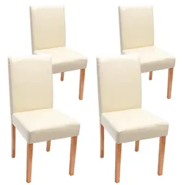 MCW Esszimmerstuhl Littau Kunstleder Creme 4er Set