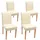 MCW Esszimmerstuhl Littau Kunstleder Creme 4er Set