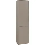 Villeroy & Boch Subway 3.0 Hochschrank C59200VM 40x171x36,2cm, Schanier links/Griff Aluminium glänzend Taupe