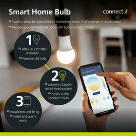 EGLO LED Deckenleuchte Turcona-Z Weiß 6 x cm