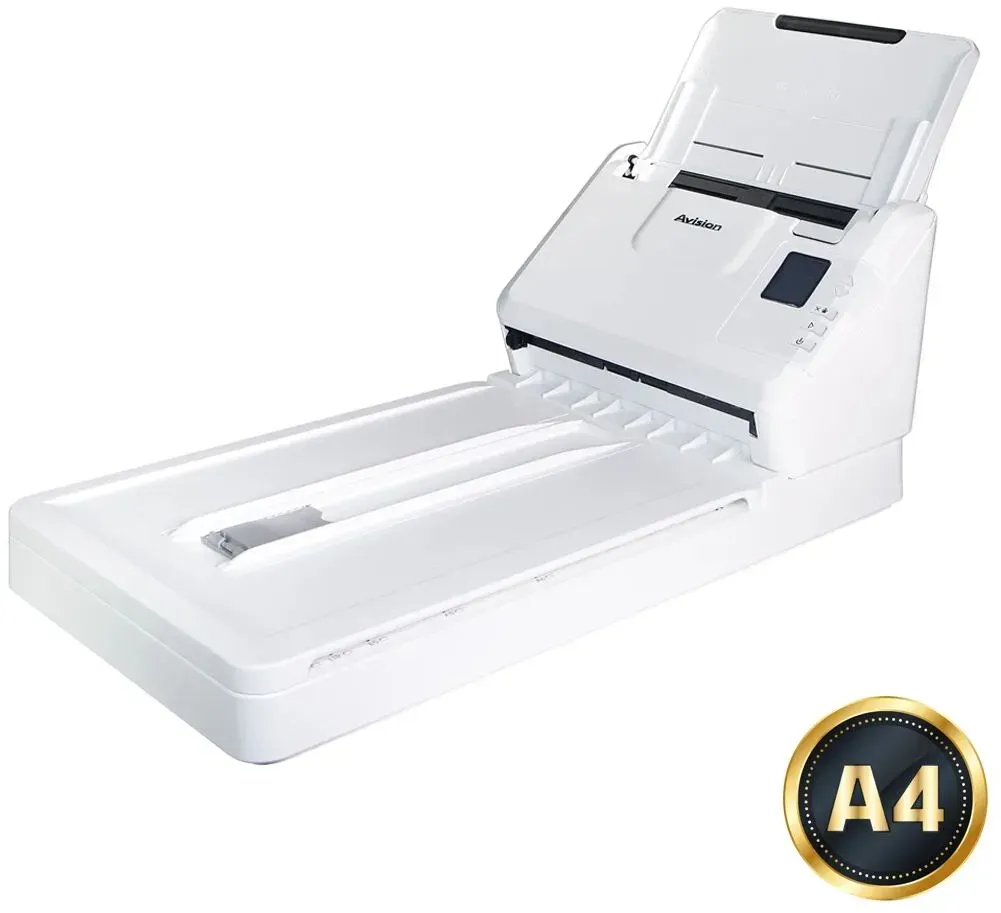 Avision AD340GFN Flachbett- & ADF-Scanner 1200 x 1200 DPI A4 Weiß