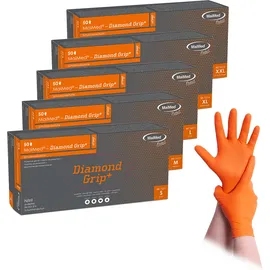 Maimed MaiMed-Diamond Grip+ orange, unsteril, pf Latexfreier Nitril-Handschuh XXL