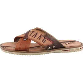 Mustang Shoes Pantolette mit auffälligem Logoschriftzug