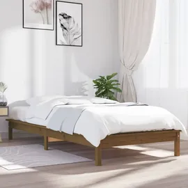 vidaXL Massivholzbett 180 x 200 cm Honigbraun