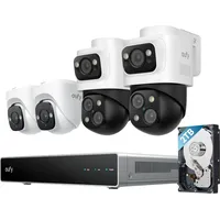 Eufy PoE NVR Sicherheitssystem S4, 2× Bullet-PTZ-Kameras, 2x Turret-Kameras