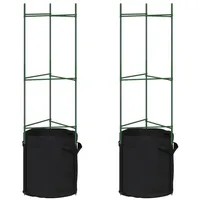 vidaXL Tomatenkäfig mit Pflanzsack 2 Stk. 116 cm