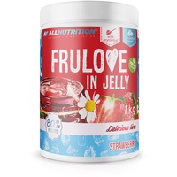 ALLNUTRITION Frulove In Jelly Strawberry - Zuckerfreie Marmelade - Marmelade ohne Zucker - 80% Jelly Fruit Kalorienarme Süßigkeiten - Fruchtaufstrich ohne Zucker - Brotaufstrich Vegan - 1000g