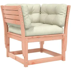 vidaXL Gartensofa mit Armlehnen und Kissen Massivholz Douglasie