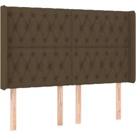 vidaXL Boxspringbett 140 x 200 cm Dunkelbraun