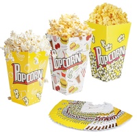 ChuerTech Popcorntüten, 48 Stück Kleine Papier Süßigkeiten Behälter, Retro Popcorn Boxes Candy Container für Popcorn Salzstangen und Candybar Party, Geburtstag, Hochzeit