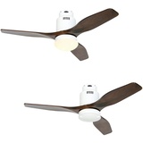 CasaFan Aerodynamix Eco WE-NB 112 cm Deckenventilator braun