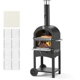 Vevor Pizzaofen 12 Zoll schwarz