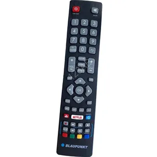 MSTJRY Fernbedienung für Blaupunkt TV Netflix, YouTube und 3D