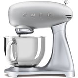 SMEG Küchenmaschine,Knetmaschine Rührmaschine mit Knethaken, 800,00 W, 4,80 l Schüssel, Edelstahl Schüssel, 6 Stufen Bedienfreundlich Mischen S...