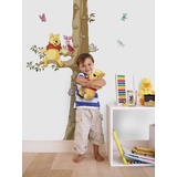 KOMAR Disney Deco-Sticker | Winnie The Pooh Size (8 St.), 100x70 cm (Breite x Höhe) | Wandtattoo, Dekoration, Kinderzimmer, Messbaum