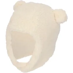 Heatkeeper – Baby-Winterset – Handschuhe/Schal/Mütze – Teddywolle – Offwhite weiß 73-86cm 1-2J