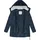 Ragwear Damen, Lange Steppjacke Wintermantel mit Kapuze Ashani Block Intl. Navy25 Gr. S - S