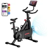 JASPORT Speedbike C3 (mit Handtuch), App mit Video on Demand Trainingskursen, Kinomap & Zwift kompatibel schwarz