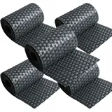 nyvi Sichtschutzstreifen 255 x 19 cm Anthrazit Polyrattan 5 St.