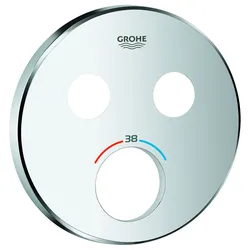 GROHE Smart Control Ersatz-Rosette für Thermostat mit 2 Absperrventilen, Ersatzteile, chrom
