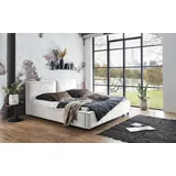 Home Affaire Polsterbett HOME AFFAIRE "Silverwood", grau (hellgrau), B:201cm H:97cm L:229cm, Betten, Polsterbett, in morderner Optik und hoher Belastbarkeit