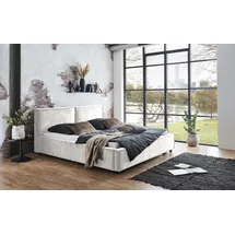 Home Affaire Polsterbett HOME AFFAIRE "Silverwood", grau (hellgrau), B:201cm H:97cm L:229cm, Betten, Polsterbett, in morderner Optik und hoher Belastbarkeit