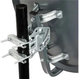 Premium X PremiumX SAT Anlage 45cm Anthrazit Satellitenantenne Twin LNB Wandhalter 45cm