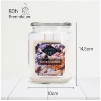 Candle-Brothers Duftkerze im Glas mit Deckel | Santas Cookie