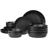 Navaris Steingut Geschirr Set 4 Personen (16 Teile) -