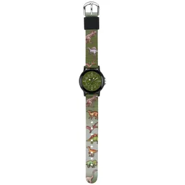 Jacques Farel Hayfield KSB 989 Analog Quarz Stoffband Grün Schwarz
