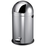 García-Pou 127.72 Push Mülleimer, 40 Liter, Inox, 38 x 74 cm, 1 Stück, silber