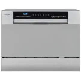 Exquisit GSP206-030D Tischgeschirrspüler (freistehend, 550 mm breit, Silber)