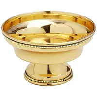 Nklaus Räucherschale Weihrauchgefäß Rauchfass Durchmesser 10cm Messing Deko Gold
