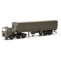 MAN F8 Planen-Sattelzug Bundeswehr" Modell von Herpa 1:87"
