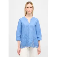 Eterna Bluse LOOSE FIT in azurblau | Gr.: 44