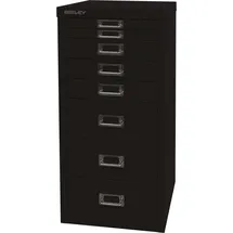 BISLEY MultiDrawerTM L298 Schubladenschrank schwarz 8 Schubladen 27,8 x 38,0 x 59,0 cm