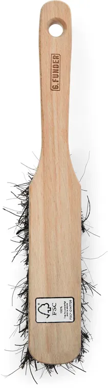 Duster broom with stiff arenga bristles and FSC® certified wooden handle