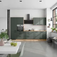 Nobilia Küchenzeile Easytouch II 330 cm grün
