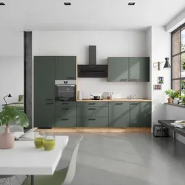 Nobilia Küchenzeile Easytouch II 330 cm grün