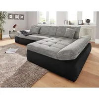DOMO collection Ecksofa »PB Moric wahlweise mit Bettfunktion + Armteilverstellung, L-Form« im XXL-Format, B/T/H:300/172/80 cm, feine Steppung