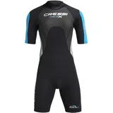 Cressi Neoprenanzug Shorty Schwarz/Hellblau/Grau 2,5 mm M