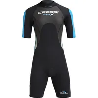 Cressi Neoprenanzug Shorty Schwarz/Hellblau/Grau 2,5 mm M