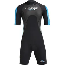 Cressi Neoprenanzug Shorty Schwarz/Hellblau/Grau 2,5 mm M