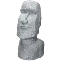 ECD Germany Moai Grau, Stein, 19x53.5x26.5 cm Dekoration, Skulpturen